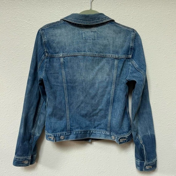 Banana republic faded button up denim jacket - Picture 6 of 8
